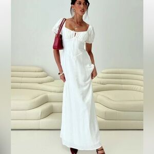 NWT princess Polly Summer Song Maxi Dress White